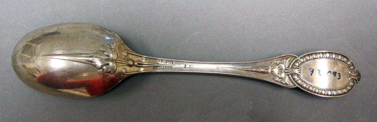 1998.0004.3718 Silver spoon underside