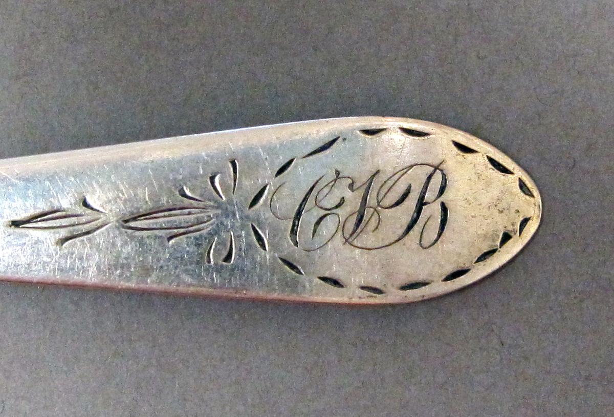 1998.0004.3728.001 Silver spoon engraving