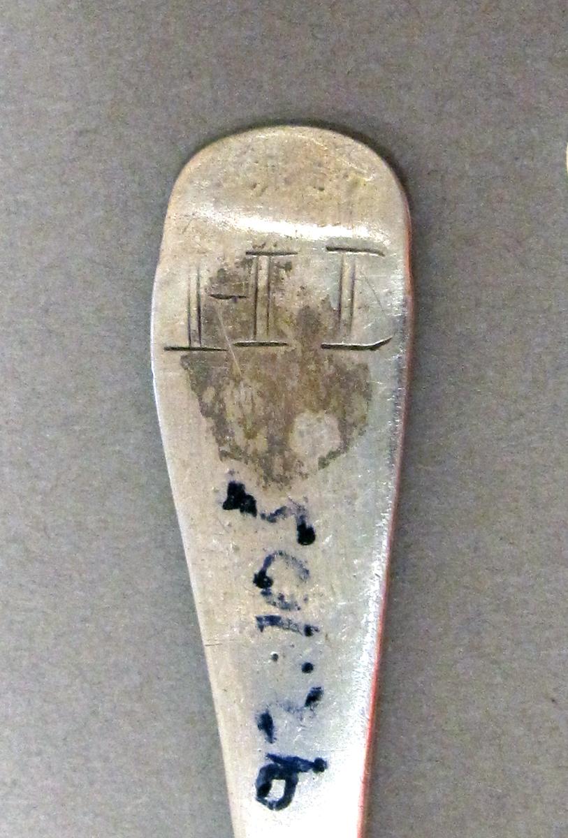 1998.0004.3730 Silver spoon engraving