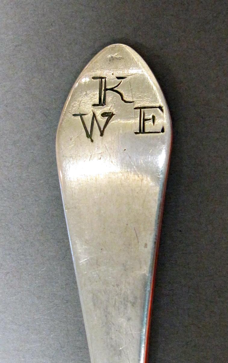 1998.0004.3734 Silver spoon engraving