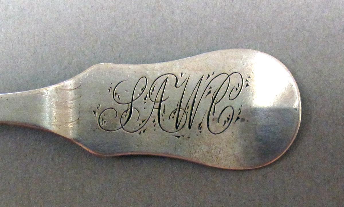 1998.0004.3735 Silver spoon  engraving
