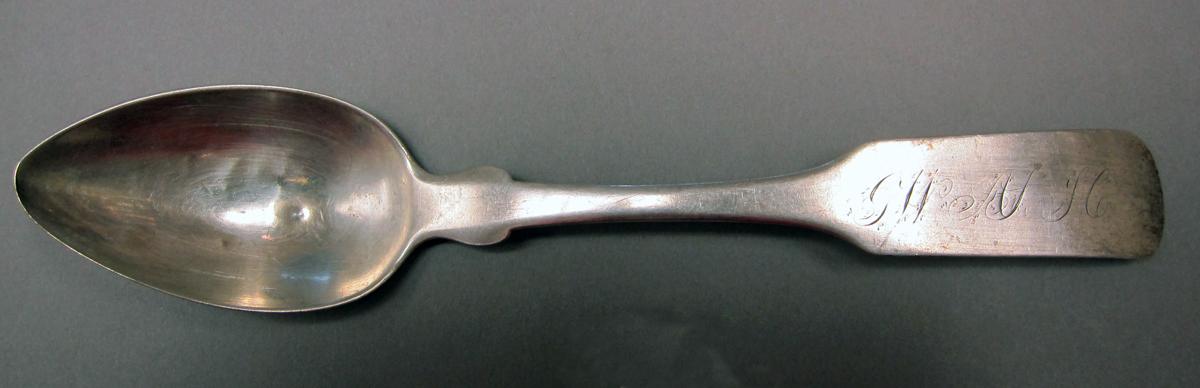 1998.0004.3738 Silver spoon upper surface