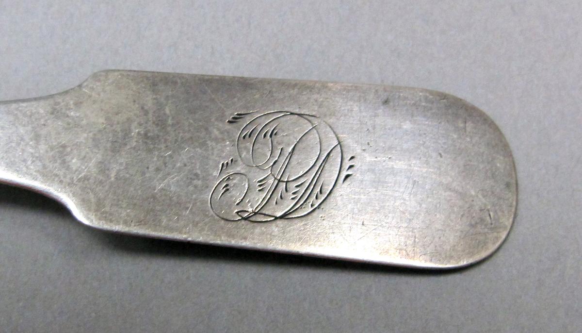 1998.0004.3740 Silver spoon engraving