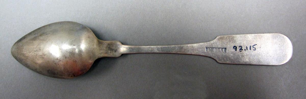 1998.0004.3740 Silver spoon underside