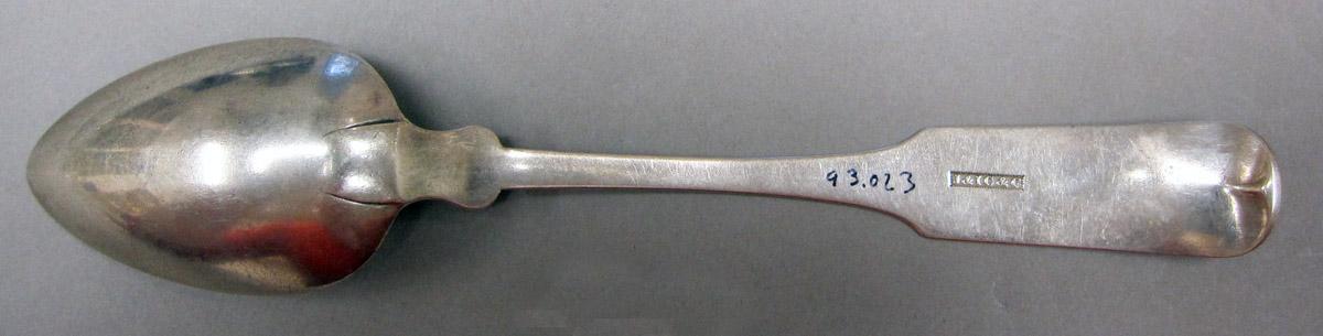 1998.0004.3767 Silver Spoon underside
