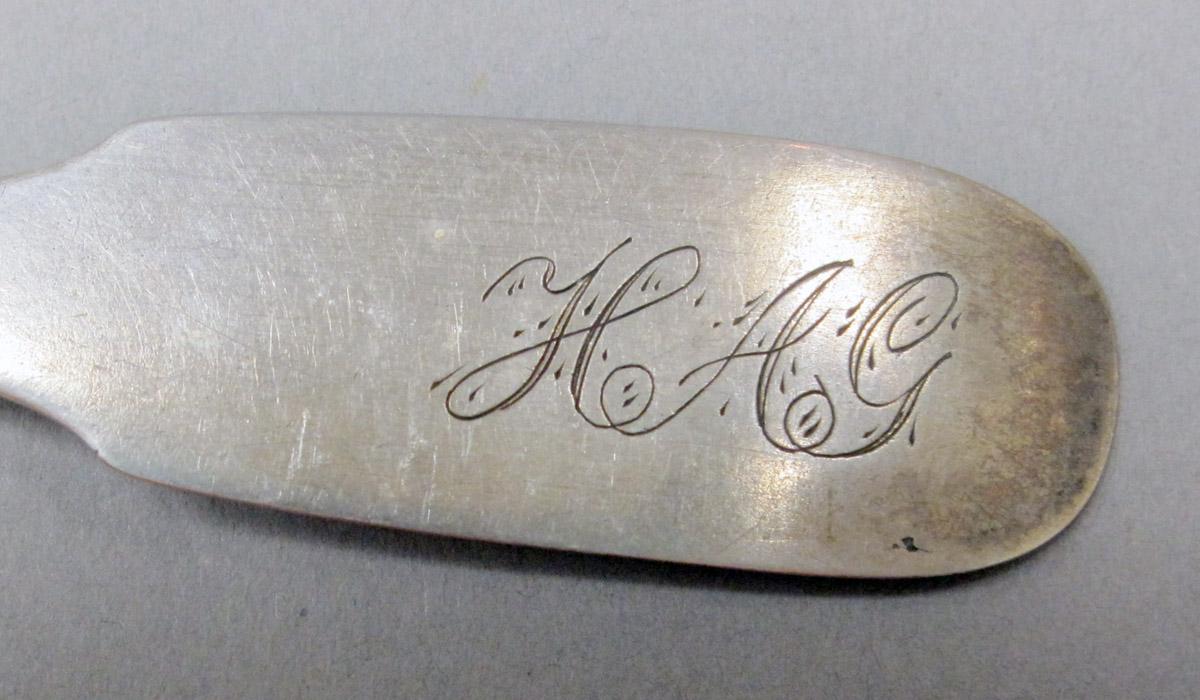 1998.0004.3771 Silver Spoon engraving
