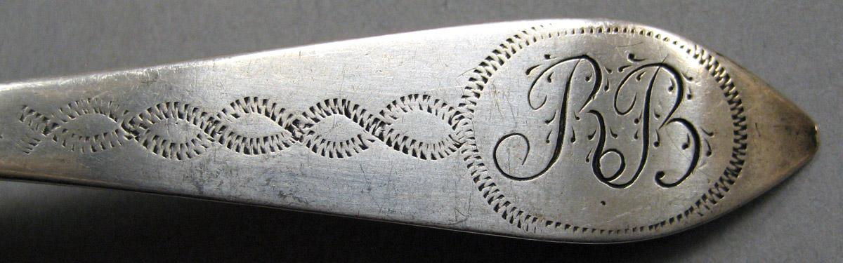 1998.0004.3783 Silver Spoon engraving
