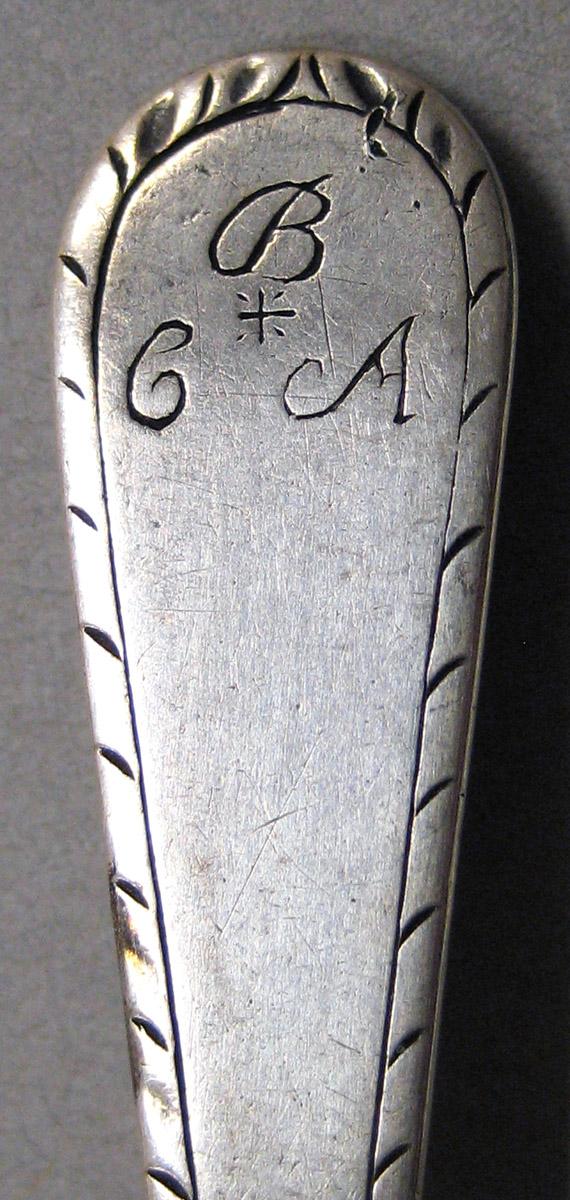 1998.0004.3784.001 Silver Spoon engraving