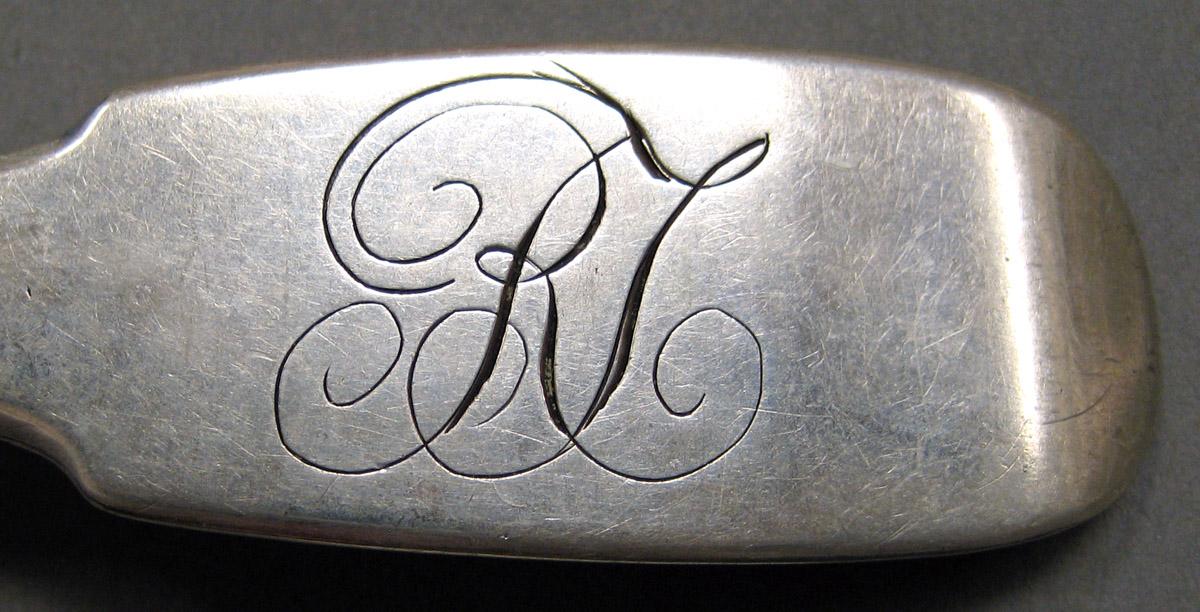 1998.0004.3785 Silver Spoon engraving