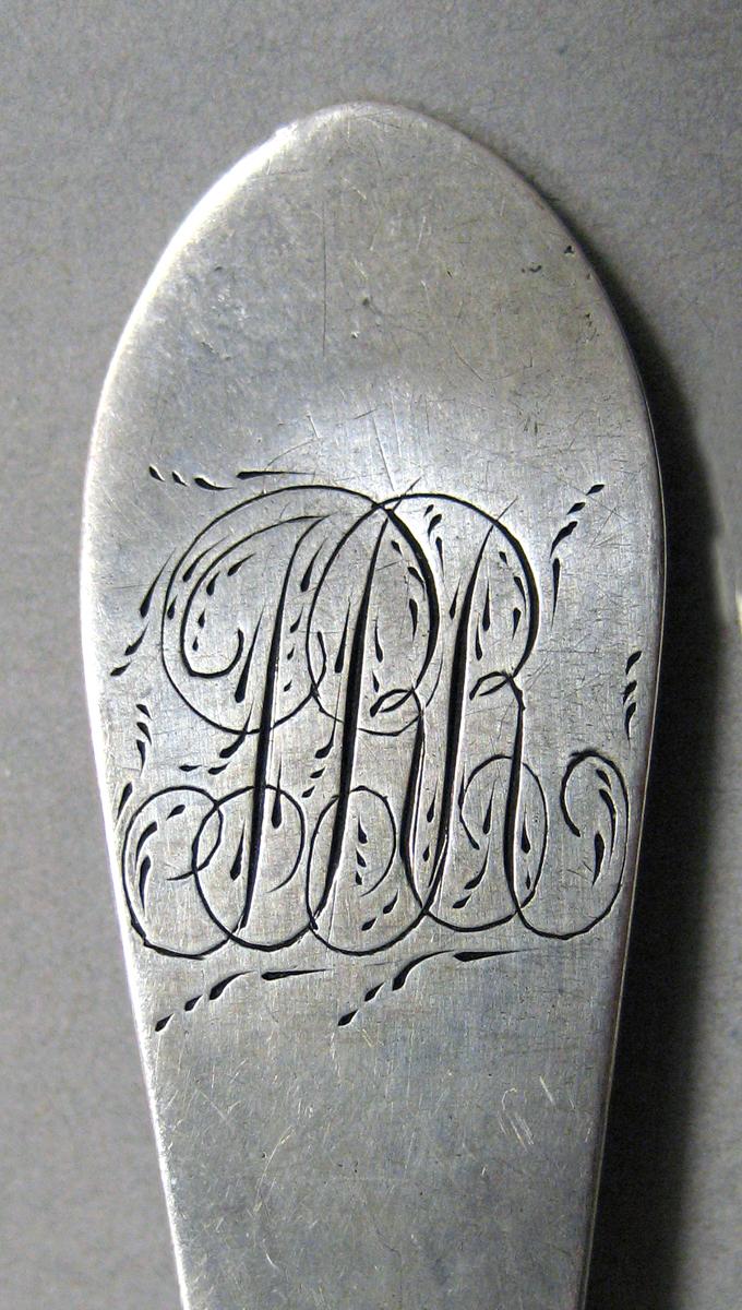 1998.0004.3794 Silver spoon engraving
