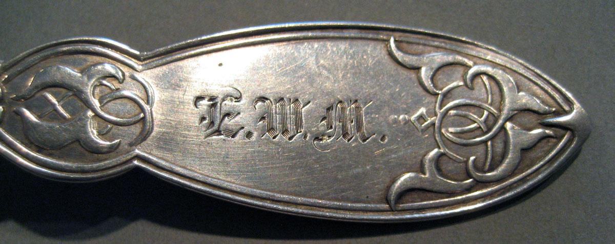 1998.0004.380 Silver Spoon engraving