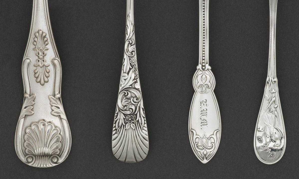 1961.0628.005, 1998.0004.213, 1998.0004.380, 1970.1220 Spoon handles