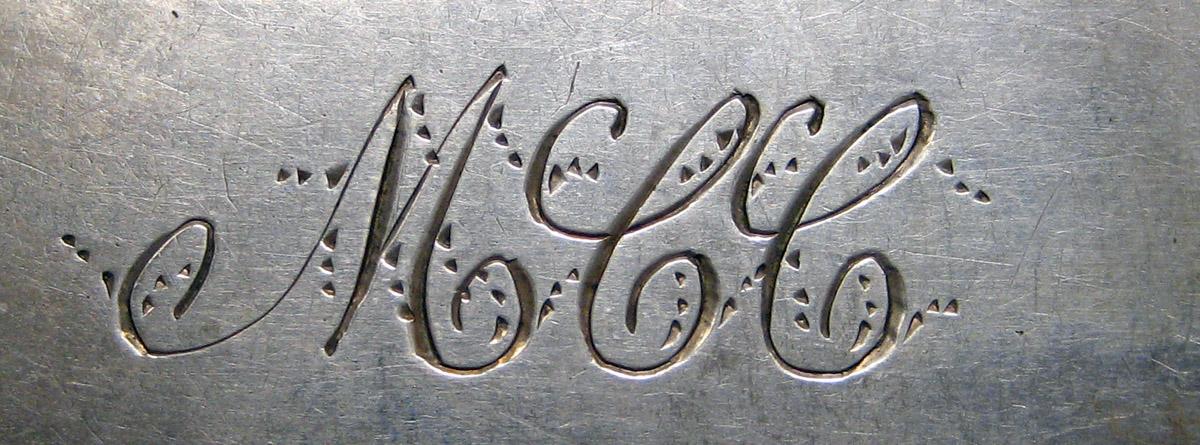 1998.0004.3823 Silver Spoon engraving