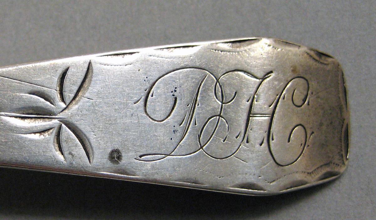 1998.0004.3826 Silver Spoon engraving