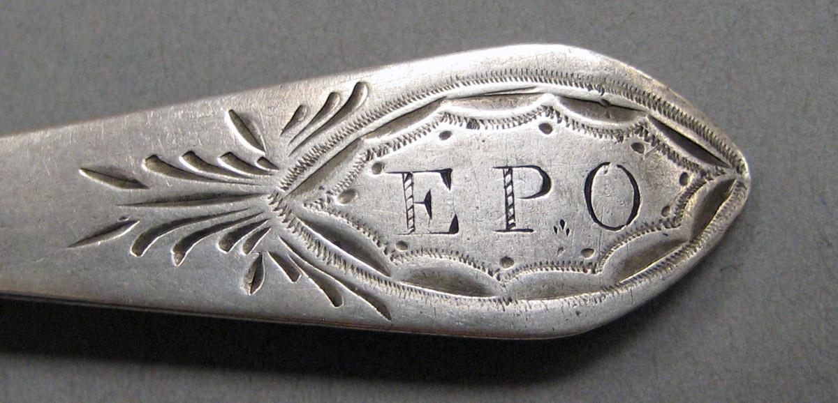 1998.0004.3829 Silver Spoon engraving
