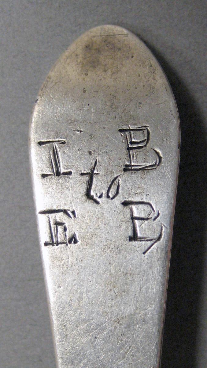 1998.0004.3830 Silver Spoon engraving