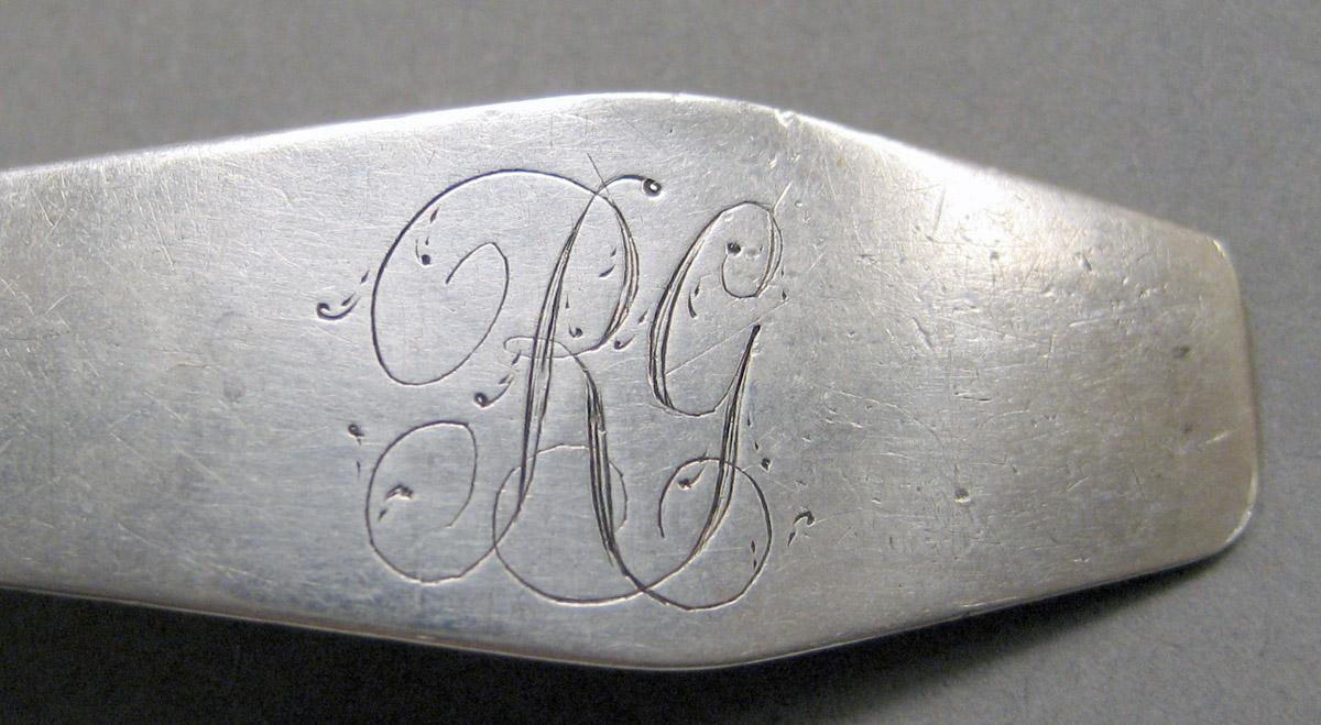 1998.0004.3831 Silver Spoon engraving