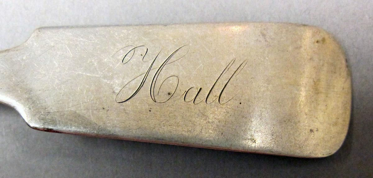 1998.0004.3837 Silver Spoon engraving