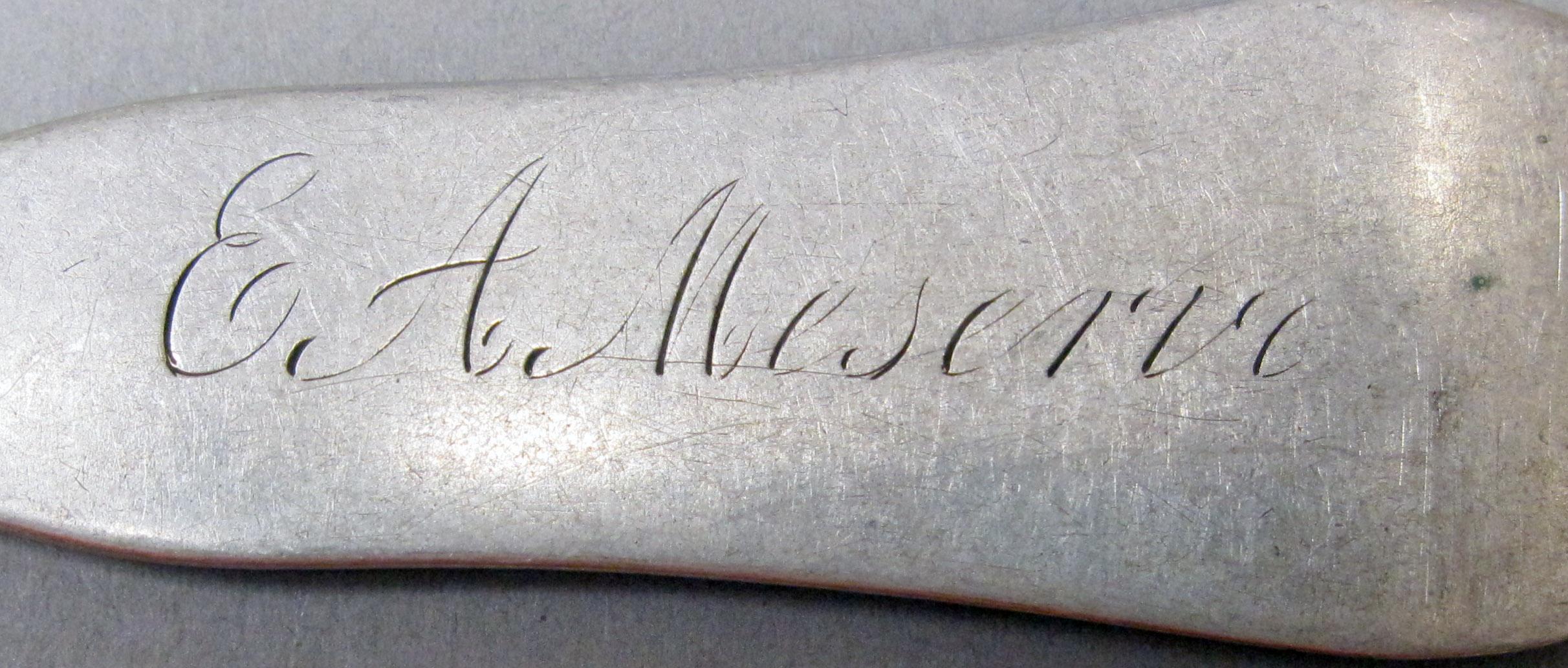 1998.0004.3838 Silver Spoon engraving