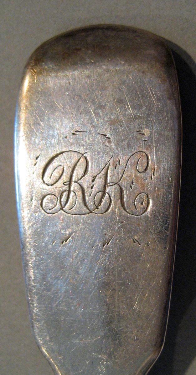 1998.0004.383 Silver Spoon engraving