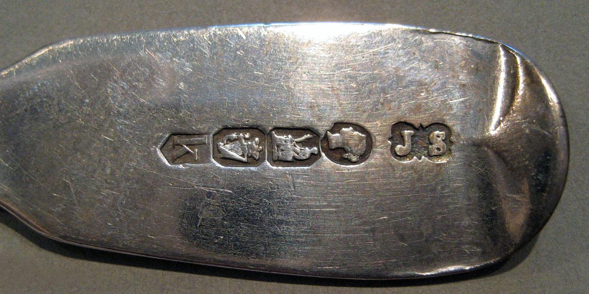 1998.0004.383 Silver Spoon marks