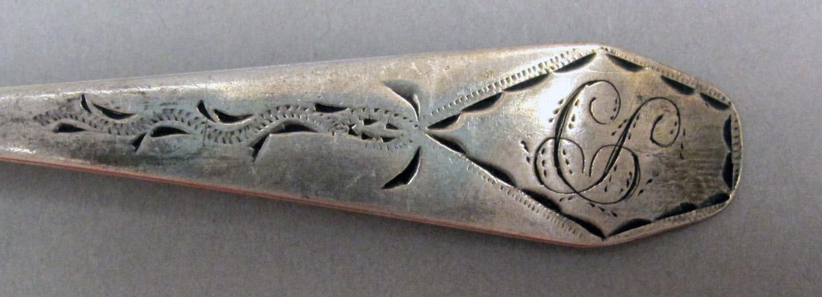 1998.0004.3840 Silver Spoon engraving