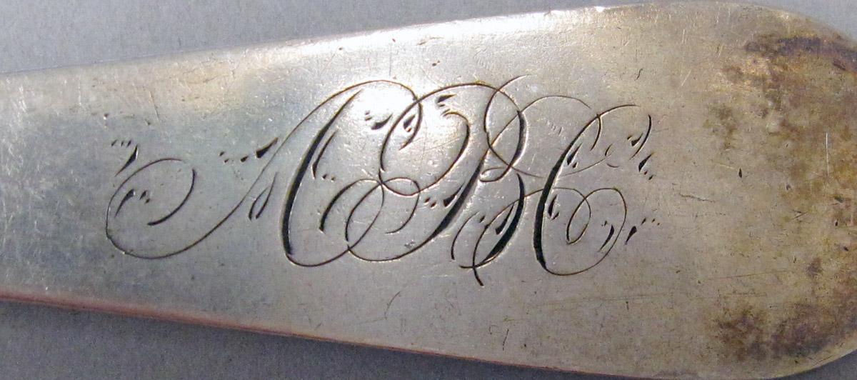 1998.0004.3841 Silver Spoon engraving