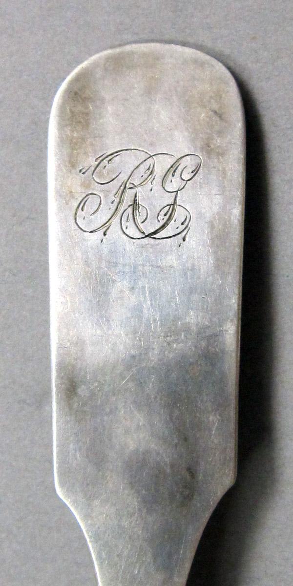 1998.0004.3845 Silver Spoon engraving