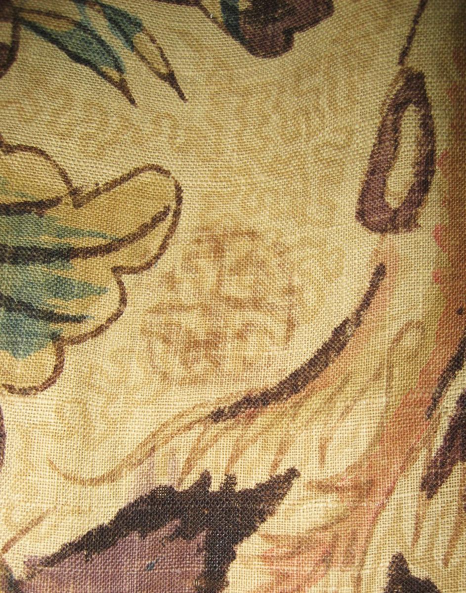 1952.0356.004 A Bed hanging, base valance mark