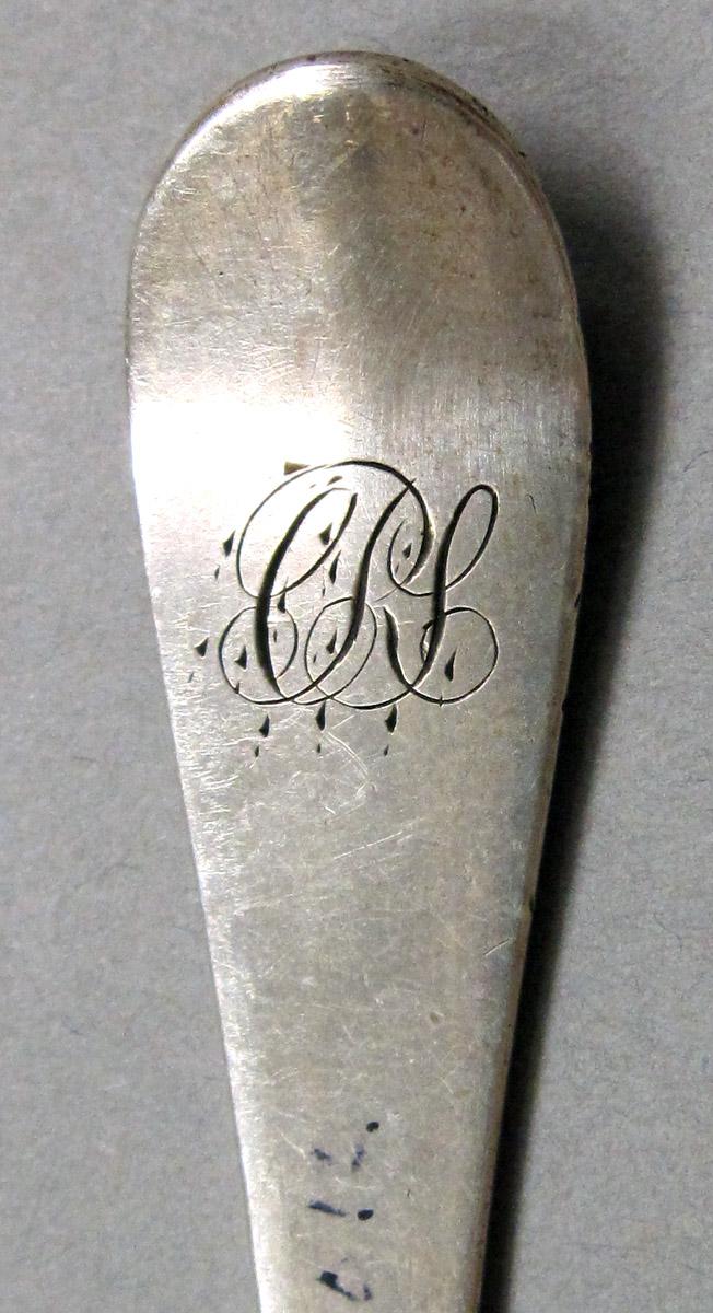 1998.0004.3854 Silver Spoon engraving underside