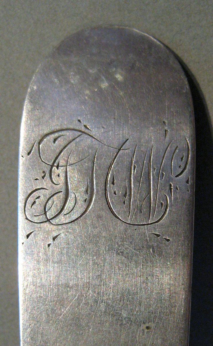 1998.0004.385 Silver Spoon engraving