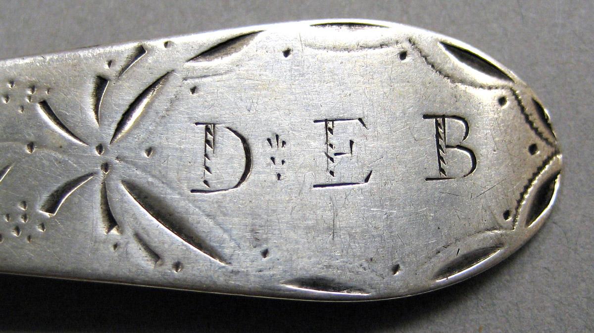 1998.0004.3861 Silver Spoon engraving