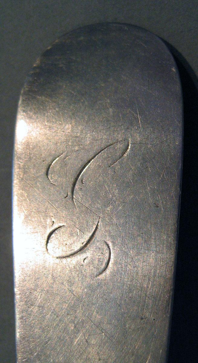 1998.0004.386 Silver Spoon engraving