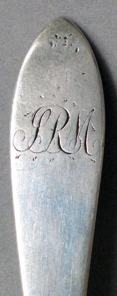 1998.0004.3877 Silver Spoon engraving