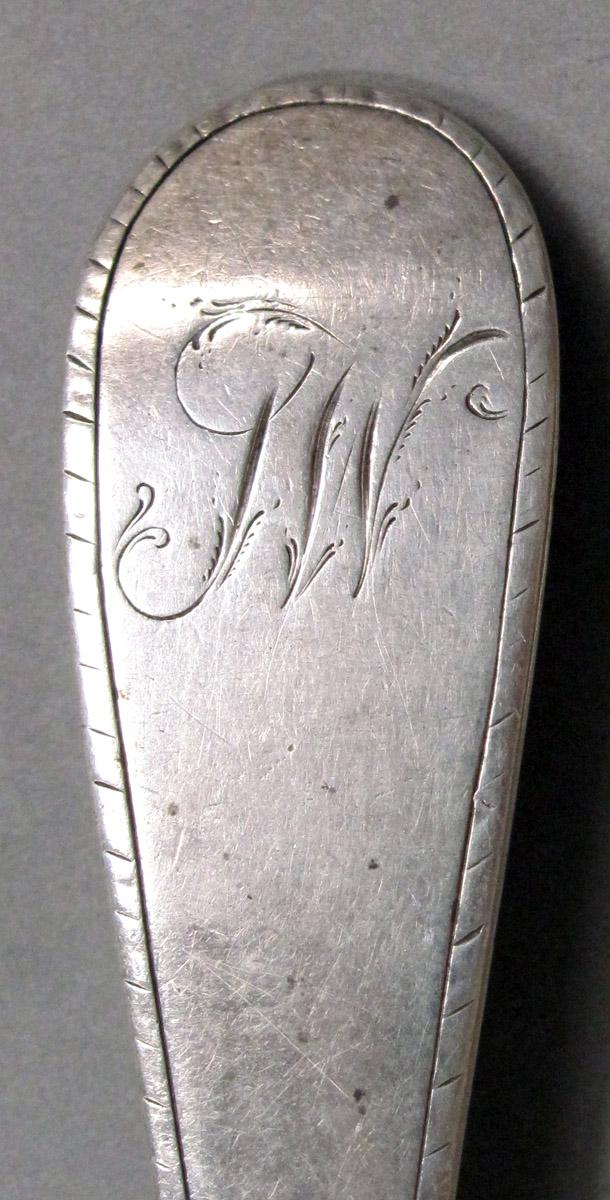 1998.0004.3879 Silver Spoon engraving