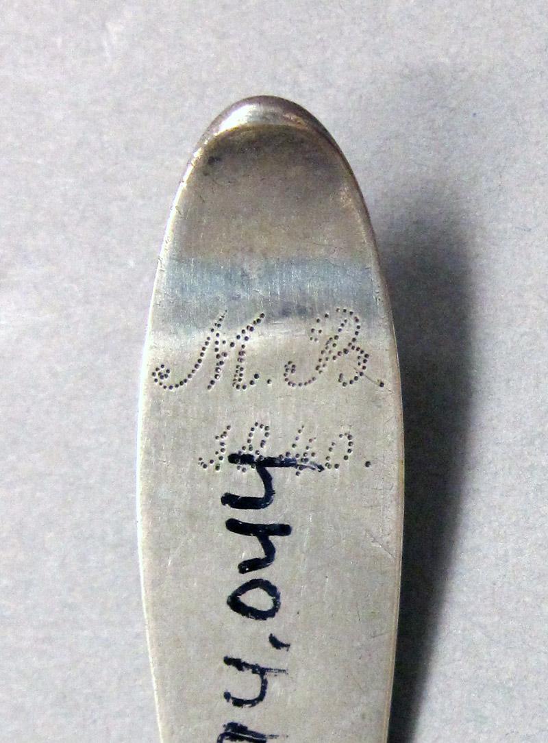 1998.0004.3886 Silver Spoon engraving