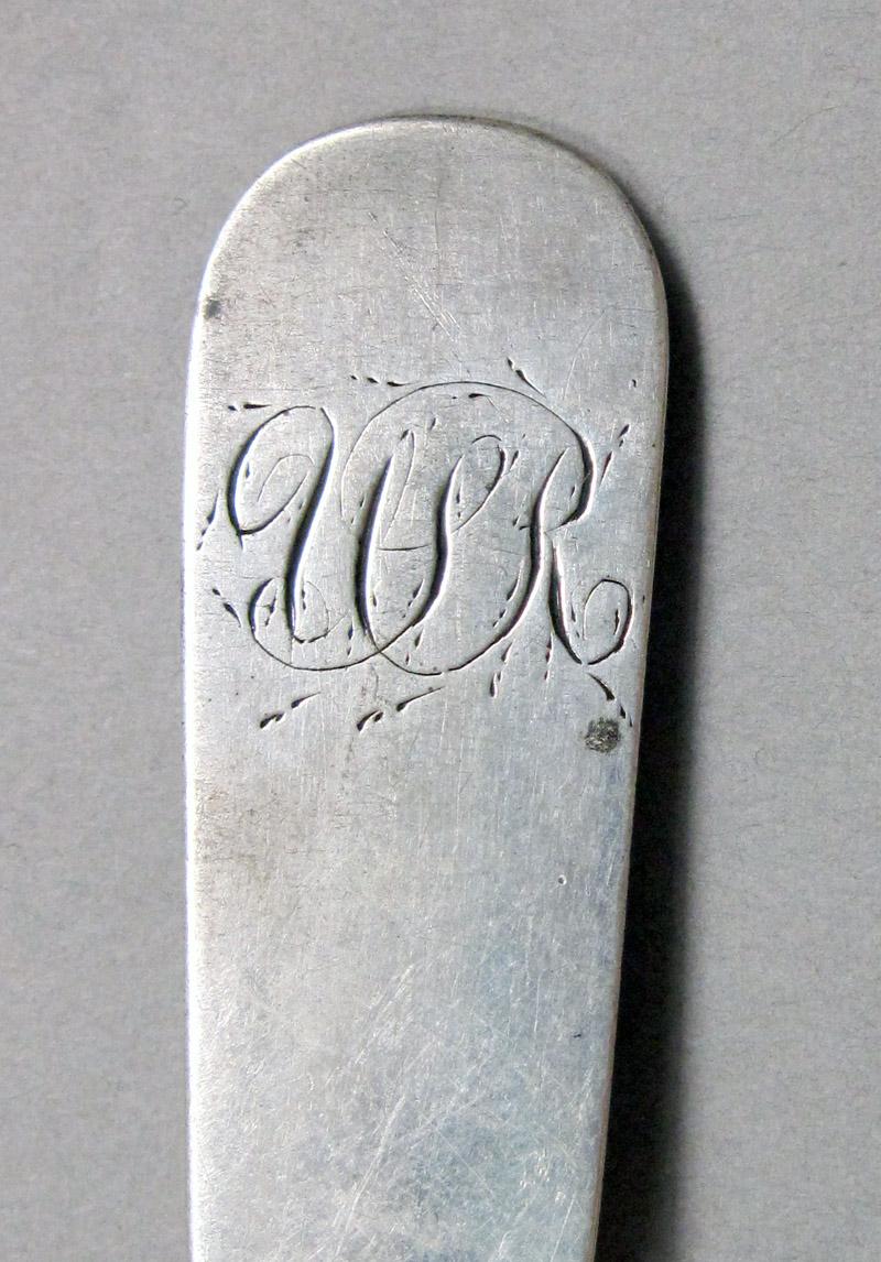 1998.0004.3889 Silver Spoon engraving