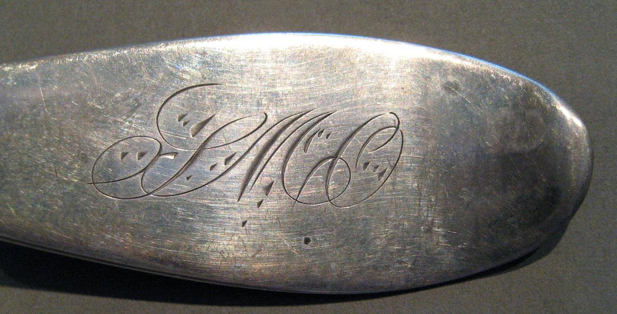 1998.0004.388 Silver Spoon engraving