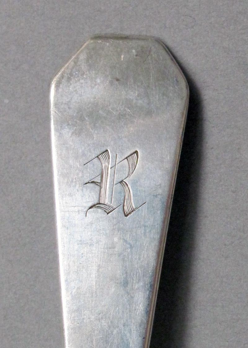 1998.0004.3891 Silver Spoon engraving