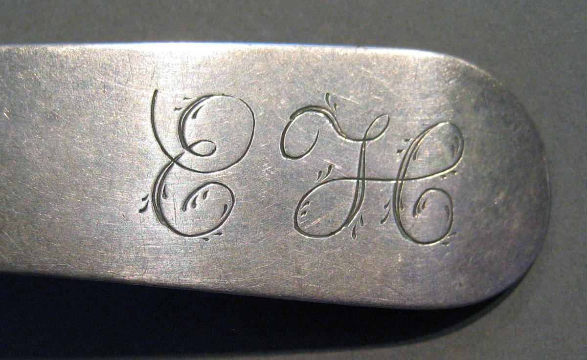 1998.0004.389 Silver Spoon engraving
