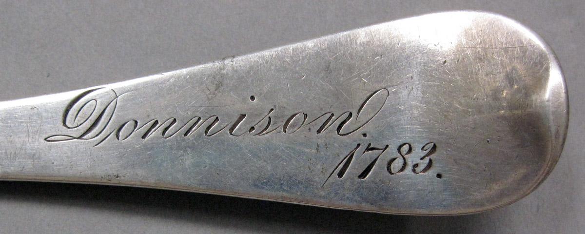 1998.0004.3903 Silver Spoon engraving