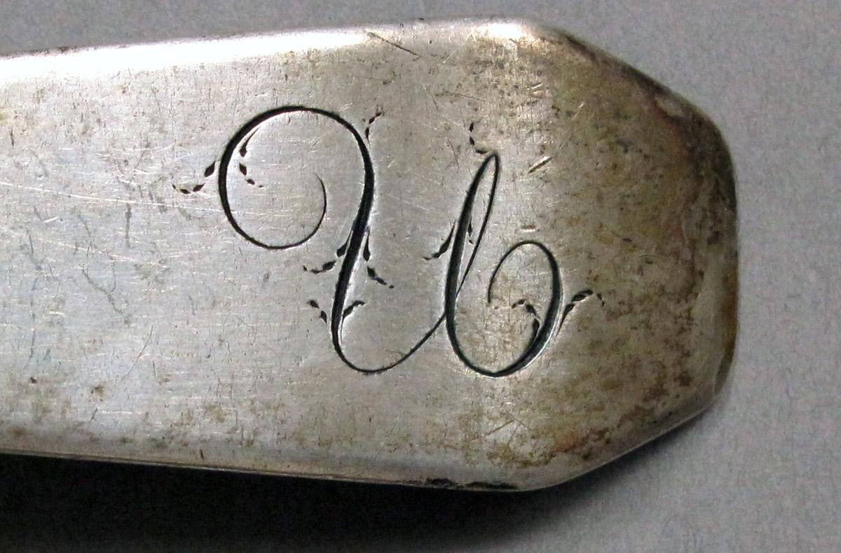 1998.0004.3909 Silver Spoon engraving