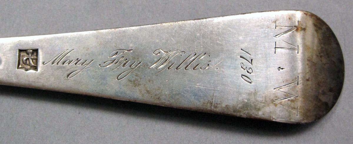 1998.0004.3912 Silver Spoon engraving