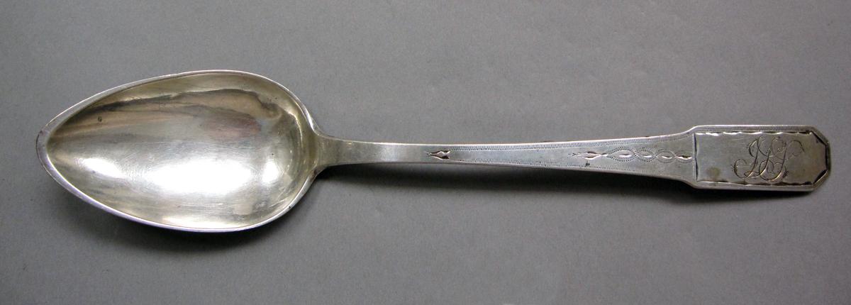 1998.0004.3921 Silver spoon upper surface