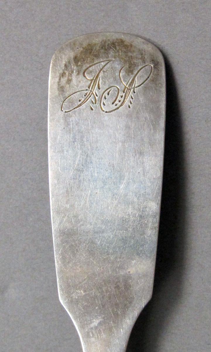 1998.0004.3924 Silver spoon engraving
