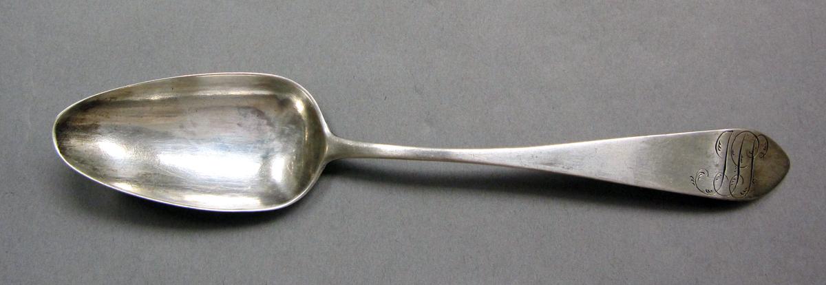 1998.0004.3929 Silver spoon upper surface