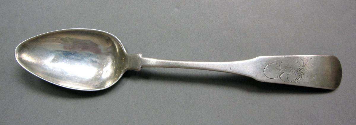 1998.0004.3933 Silver spoon upper surface