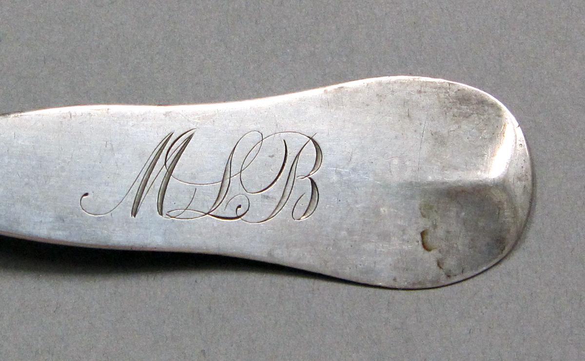 1998.0004.3934 Silver spoon engraving