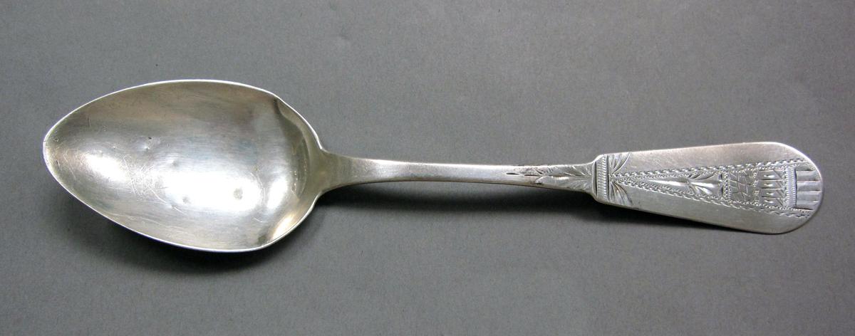 1998.0004.3938 Silver spoon upper surface