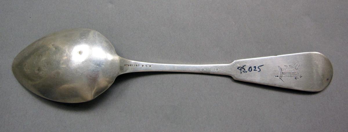 1998.0004.3938 Silver spoon underside